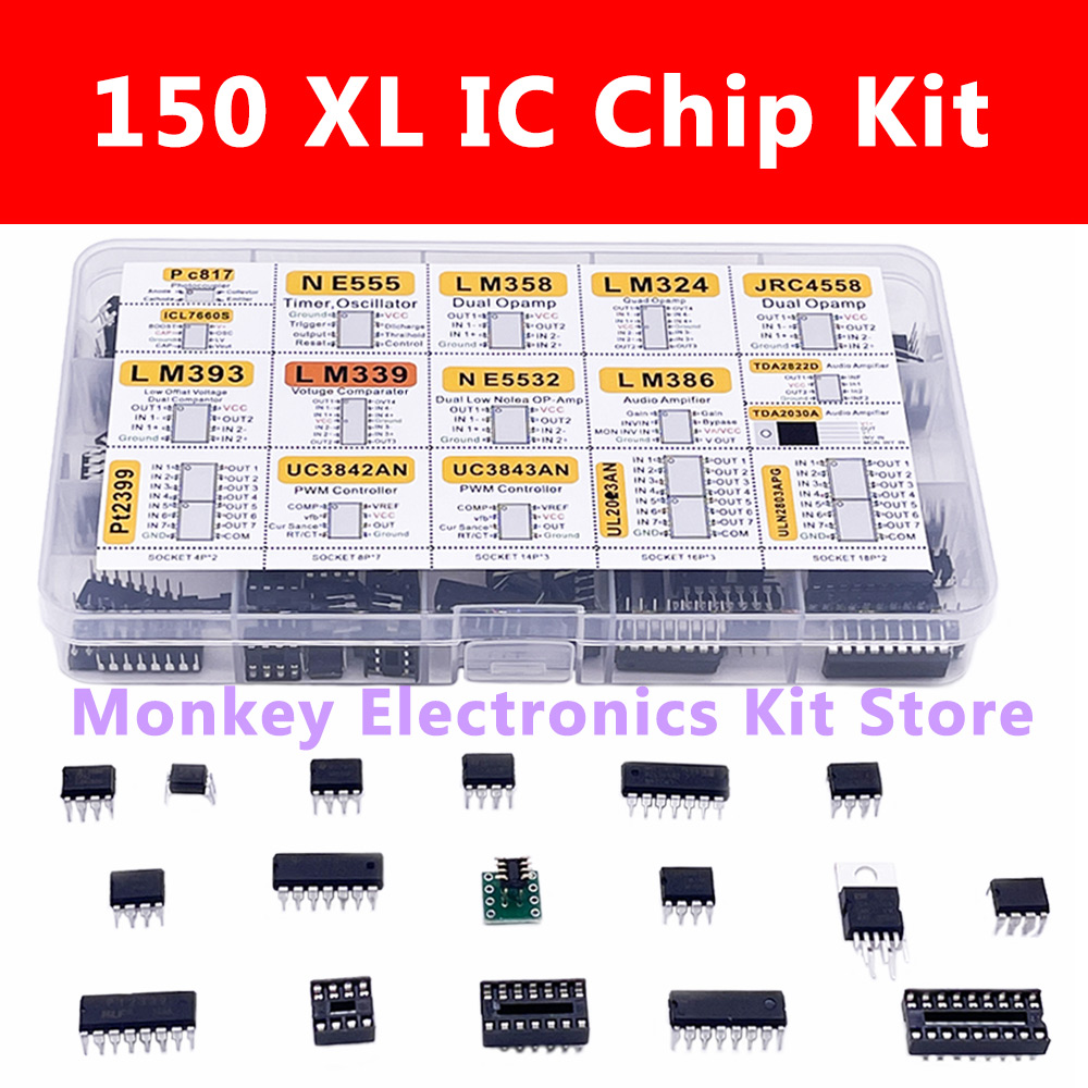Mosfet Transistor Set - 150pcs DIP Integrated Circuit Chip IC