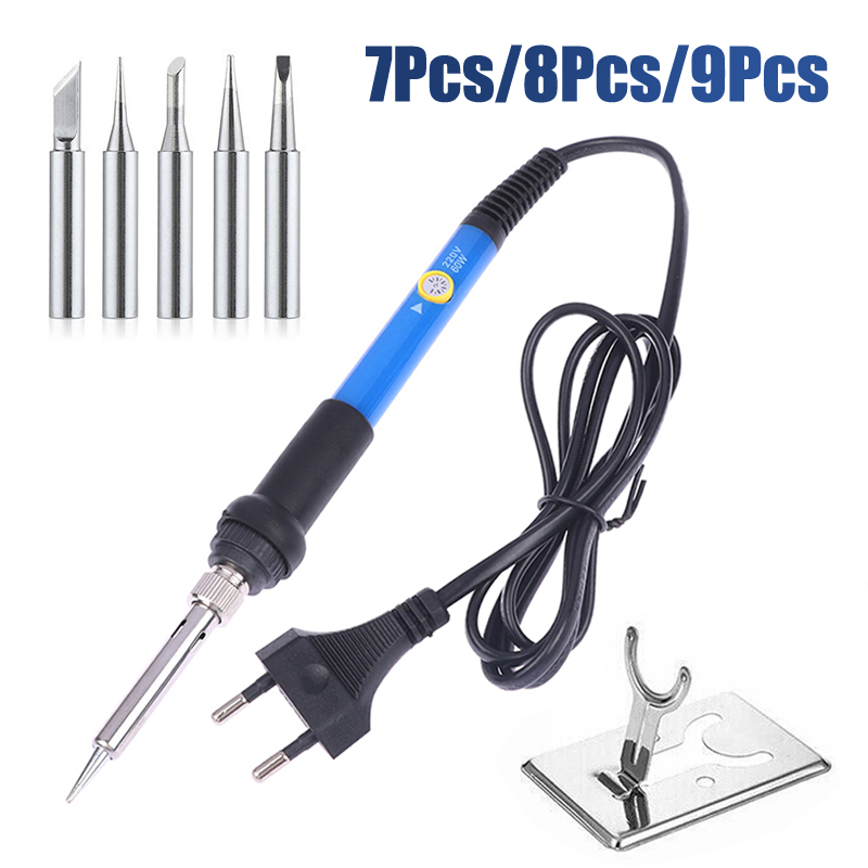 Adjustable Temp 220V 60W Elect - Soldering Iron Kit 评论和价格