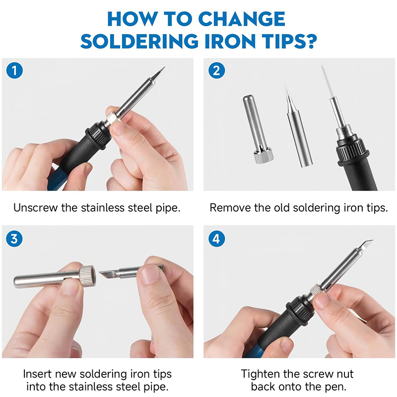 Adjustable Temp 220V 60W Elect - Soldering Iron Kit 评论和价格