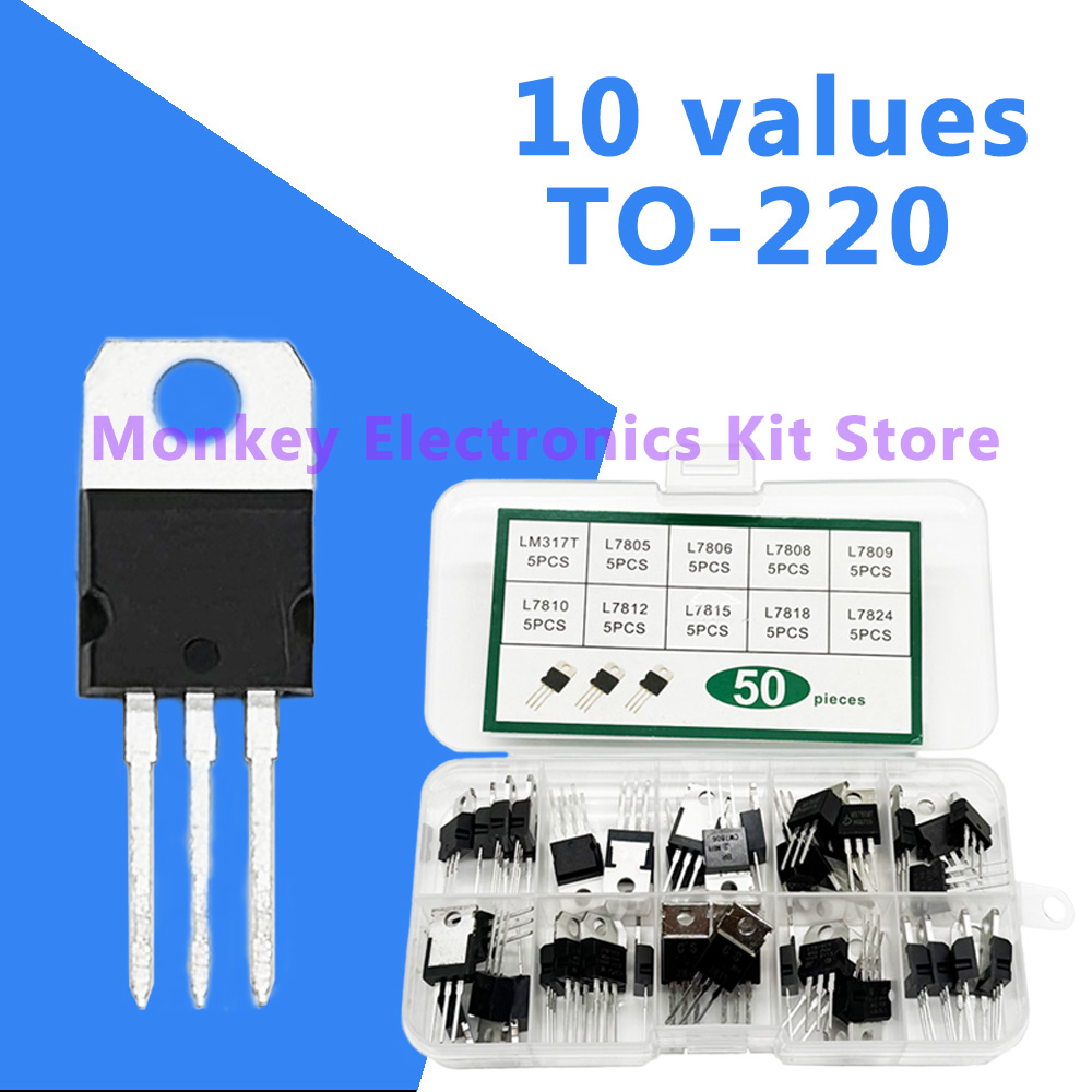 50PCS TO-220 Kit Voltage Regul - Mosfet Transistor Set 评论和价格