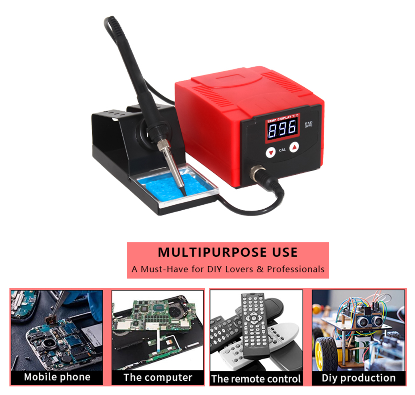 938D 70W Digital Soldering Iro - Soldering Iron Kit 评论和价格