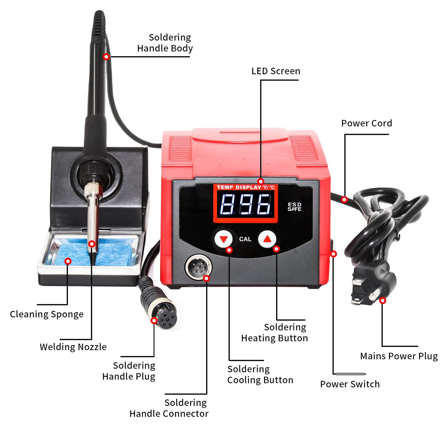 938D 70W Digital Soldering Iro - Soldering Iron Kit 评论和价格