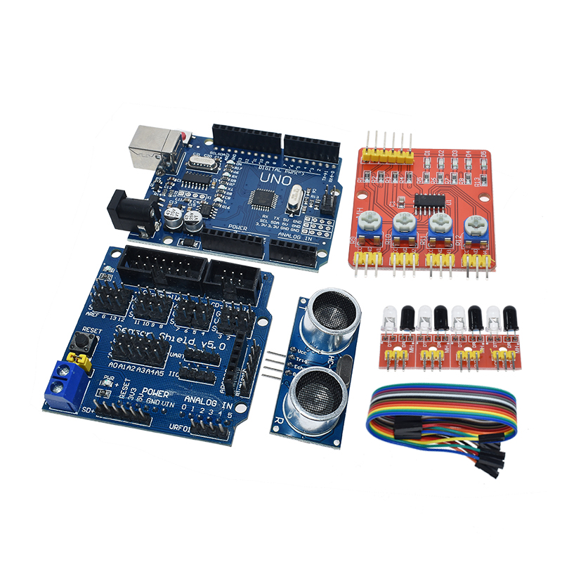 For Arduino UNO R3 Robot 4WD C - Diy Electronics India 评论和价格