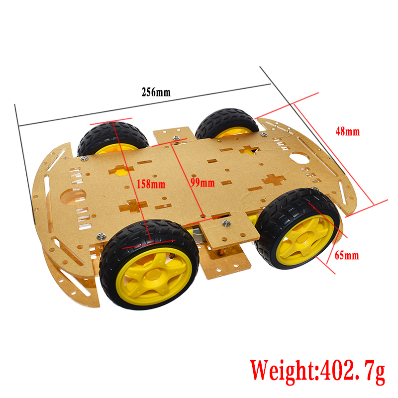 For Arduino UNO R3 Robot 4WD C - Diy Electronics India 评论和价格