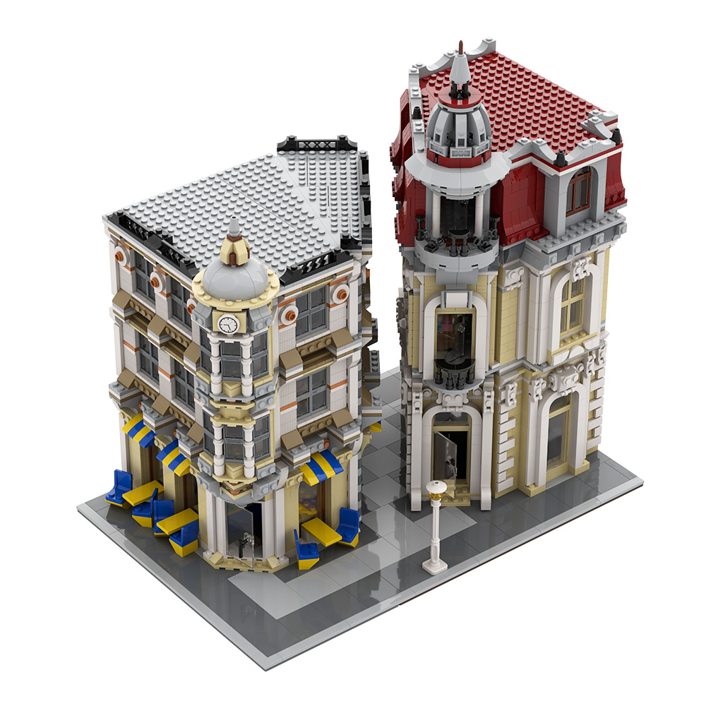 Gobricks MOC Street View Corne - Diy Electronics Market 评论和价格