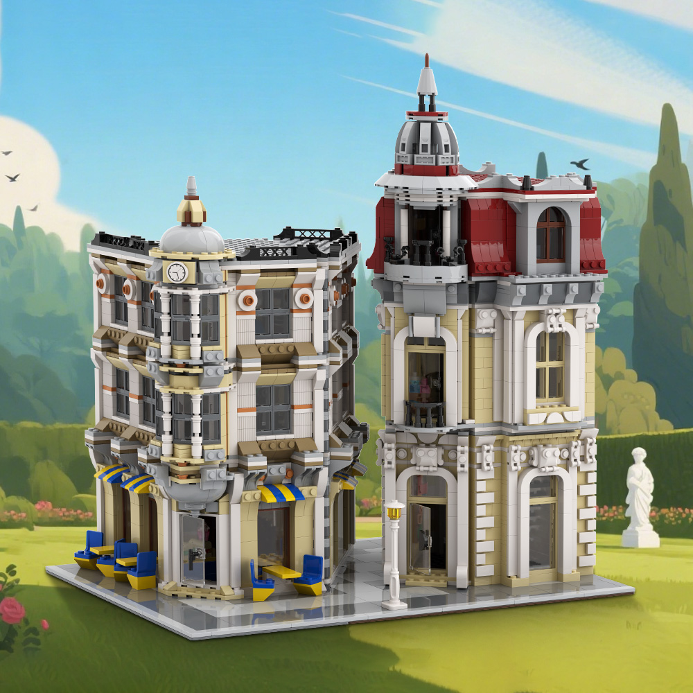 Gobricks MOC Street View Corne - Diy Electronics Market 评论和价格