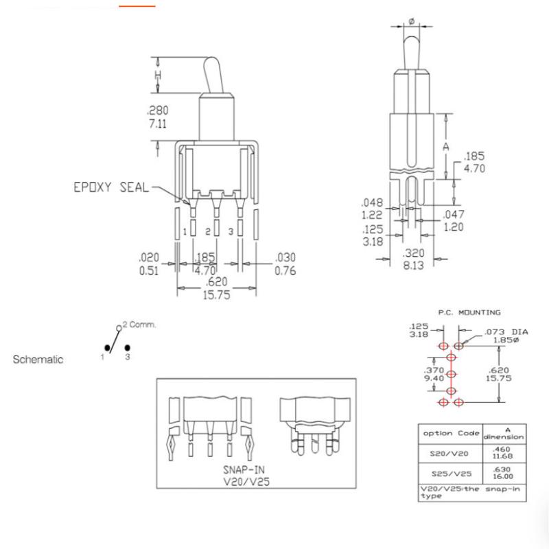 Innovative T80-T 3Pin Toggle S - Diy Innovative Electronics 评论和价格