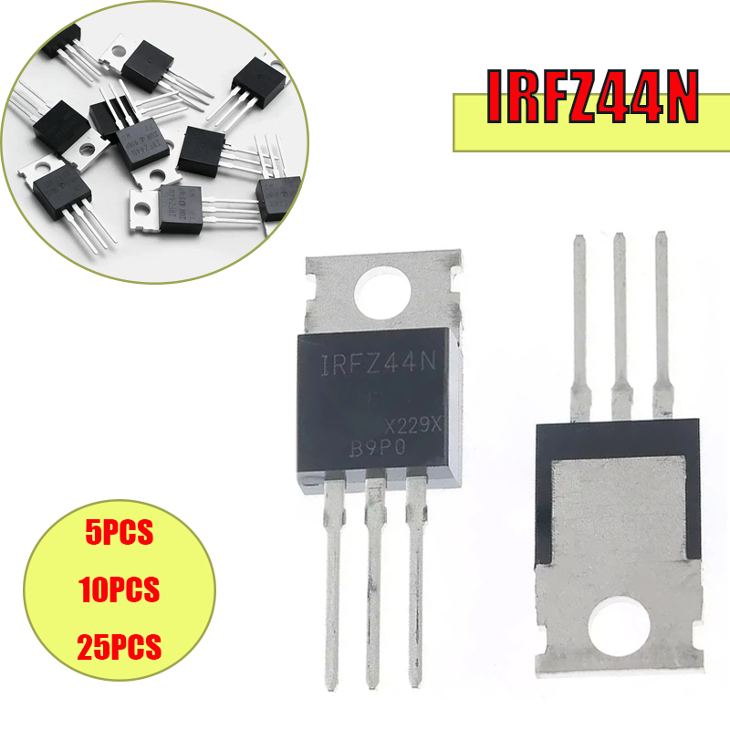 5/10/25PCS IRFZ44N TO-220 IRFZ - Mosfet Transistor Set 评论和价格