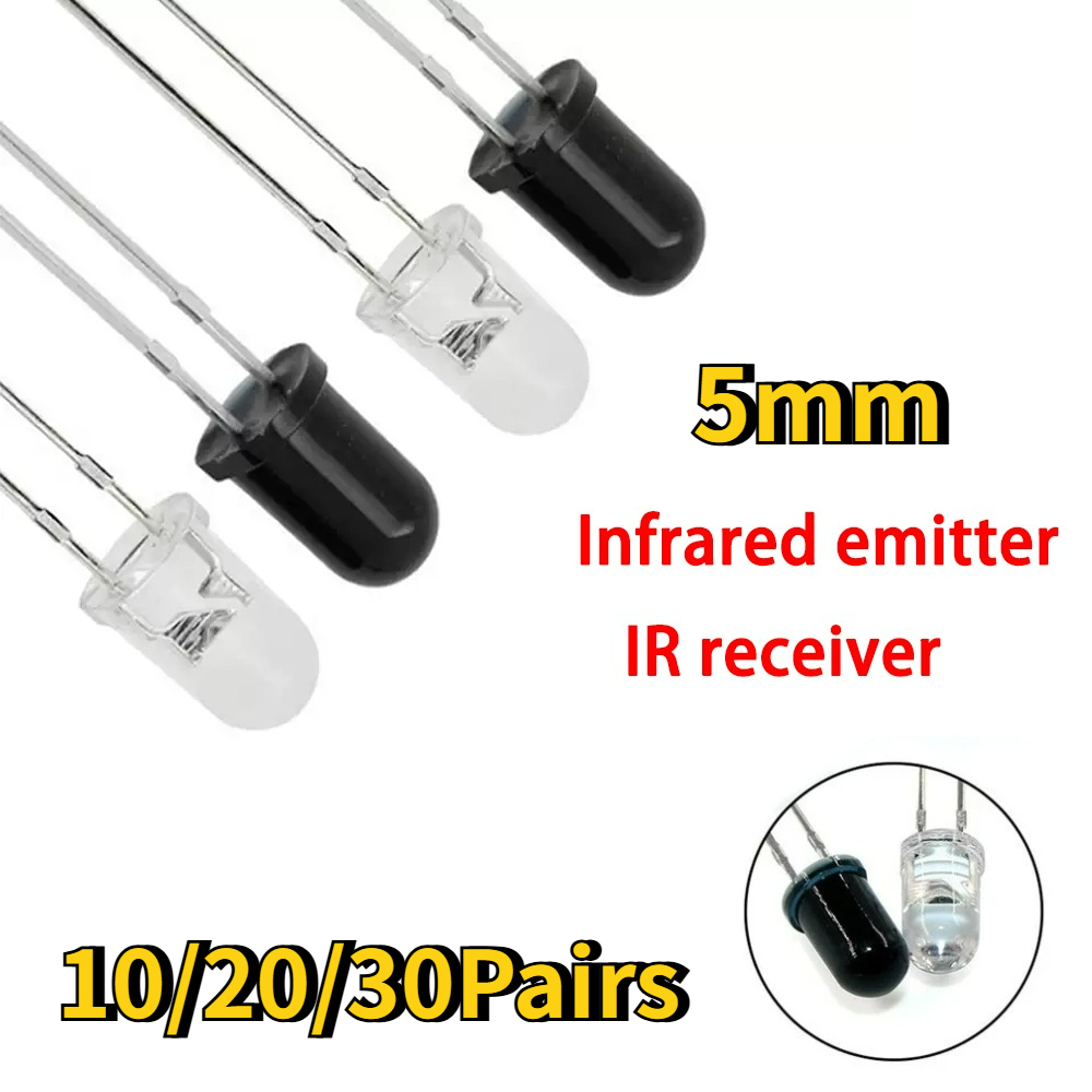 10-30Pairs 5mm 940nm IR LED Di - Diy Electronics India 评论和价格