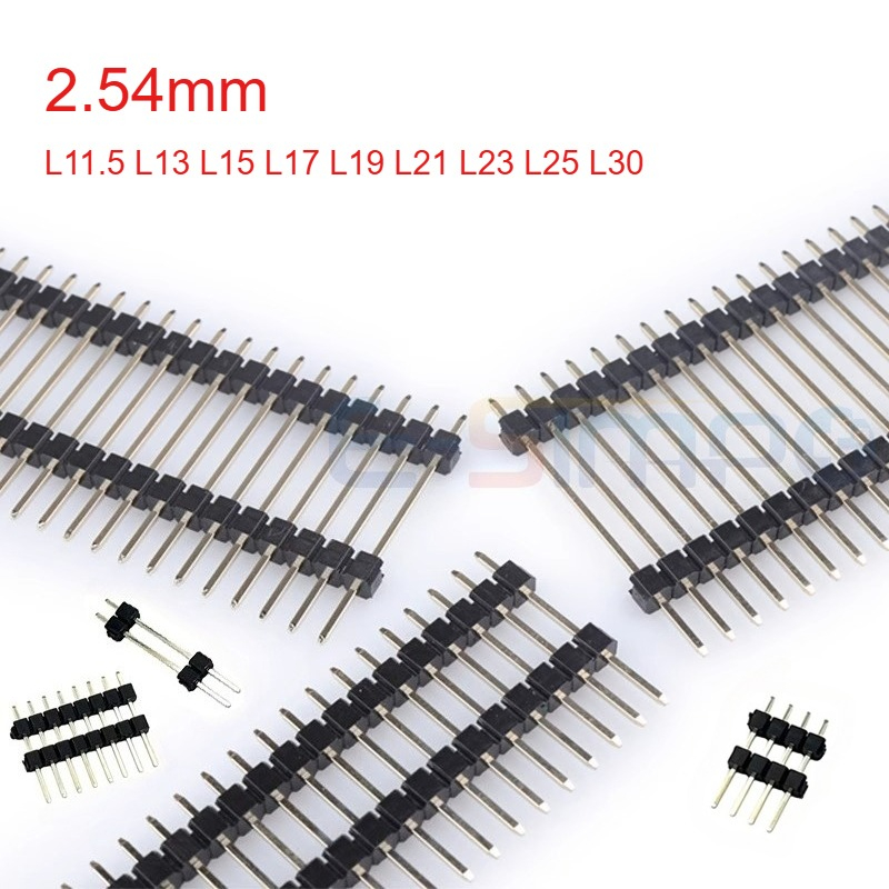 50pcs 2.54mm Gold Single Row D - Male Female Header Pin 评论和价格