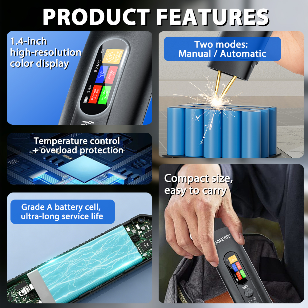 3360W Handheld Dual Pulse Spot - Diy Electronics Spot Welder 评论和价格