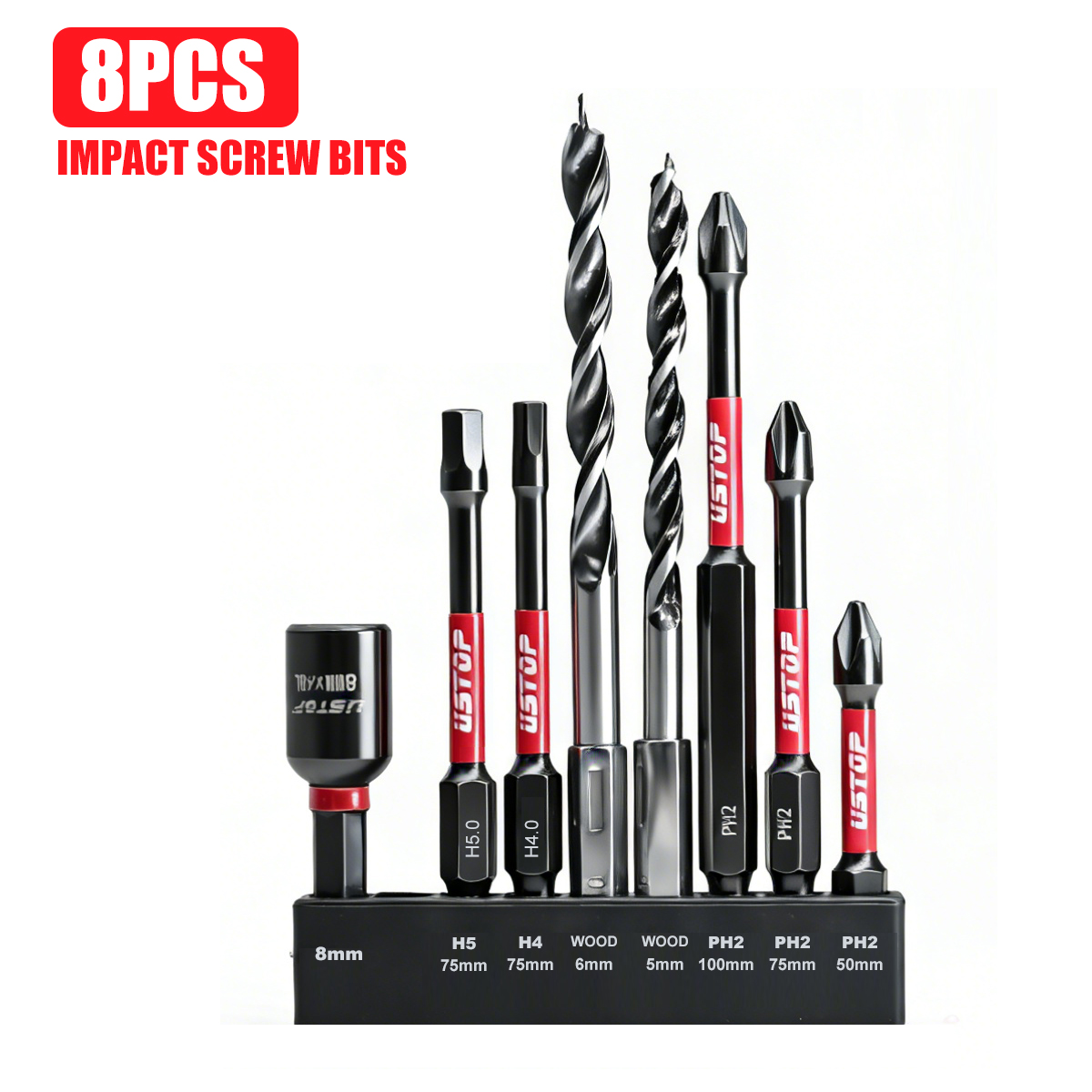 8-Piece Magnetic Impact Bit an - Homemade Diy Electronics 评论和价格