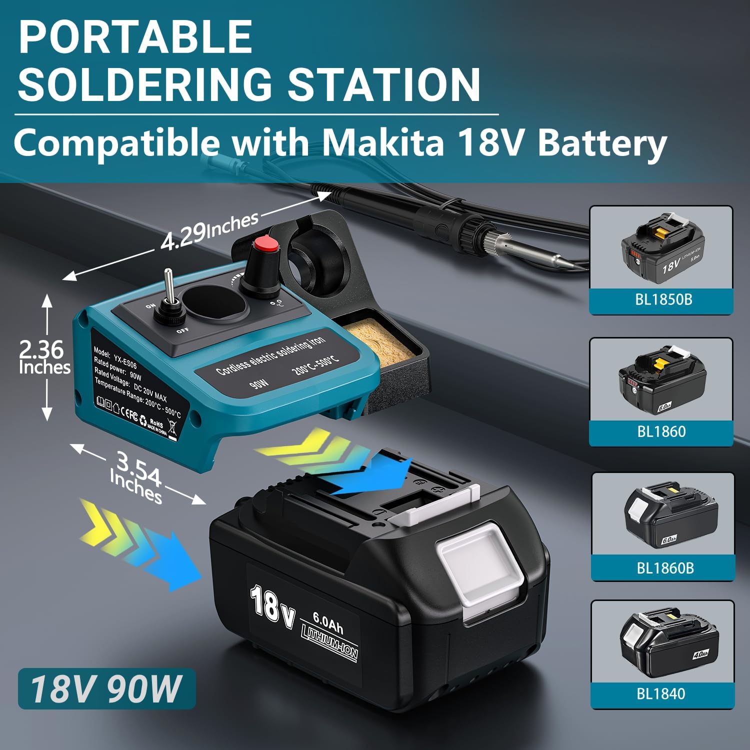 90W LED Digital Cordless Solde - Soldering Iron Kit 评论和价格