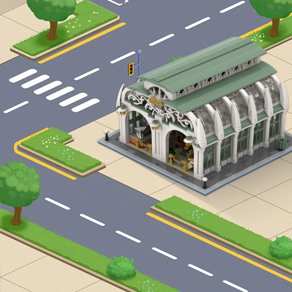 MOC City Market Hall Architect - Diy Electronics Market 评论和价格