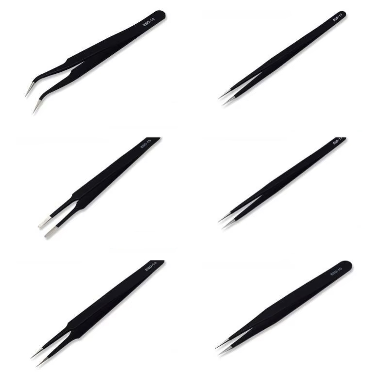 6pcs Precision Long Tweezers S - Soldering Iron Kit 评论和价格