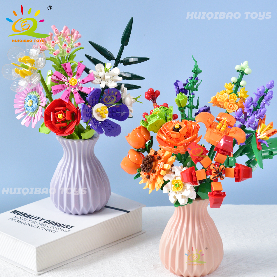 HUIQIBAO Flower Bouquet Buildi - Diy Electronics For Adults 评论和价格