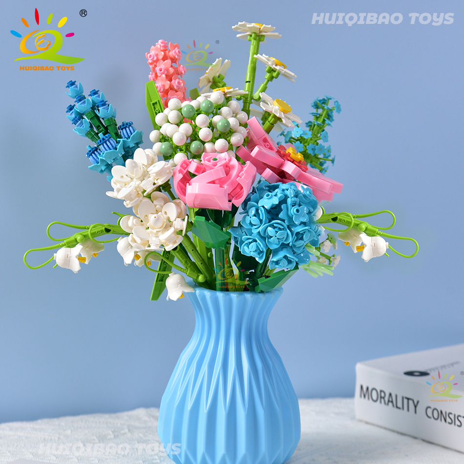 HUIQIBAO Flower Bouquet Buildi - Diy Electronics For Adults 评论和价格